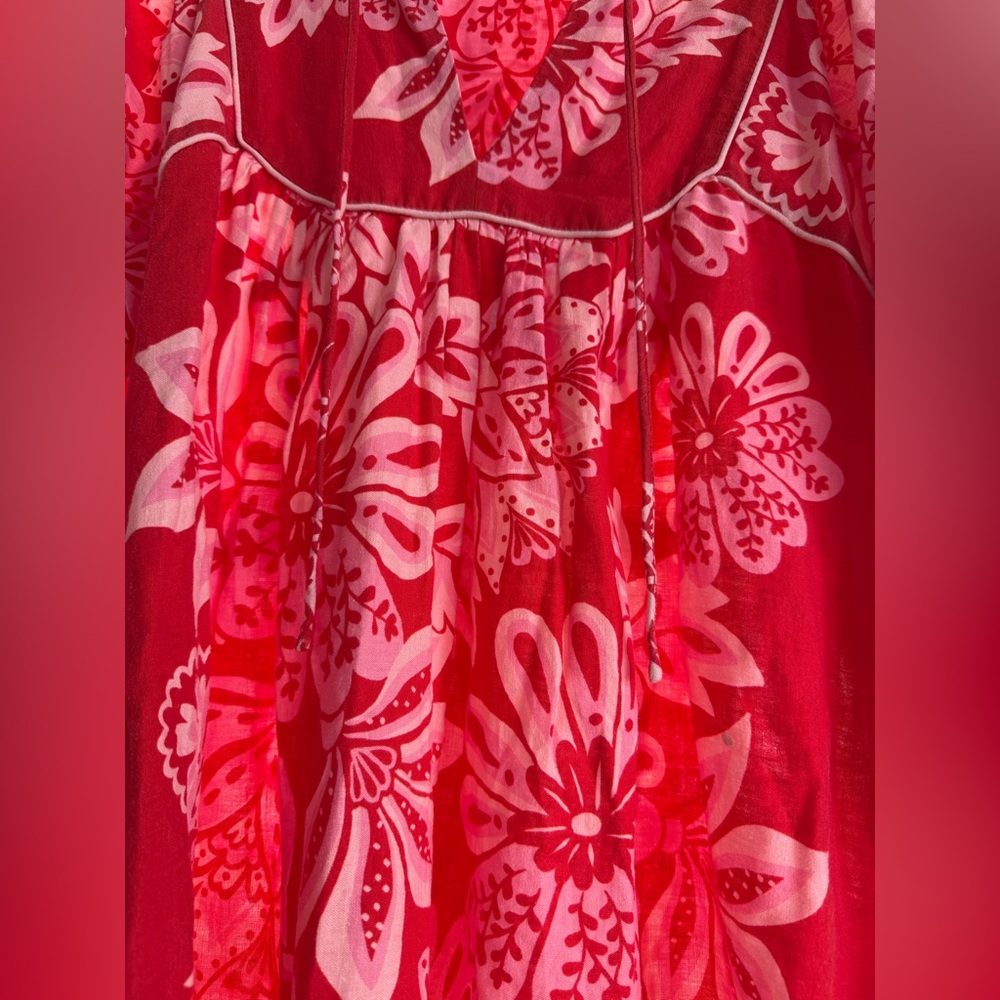 Farm Rio Flora Tapestry Long Sleeve Mini Dress - Picture 5 of 7